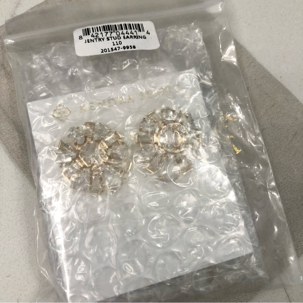 NWT - Kendra Scott- Jentry Stud Earrings in Lustre Glass - Picture 6 of 7